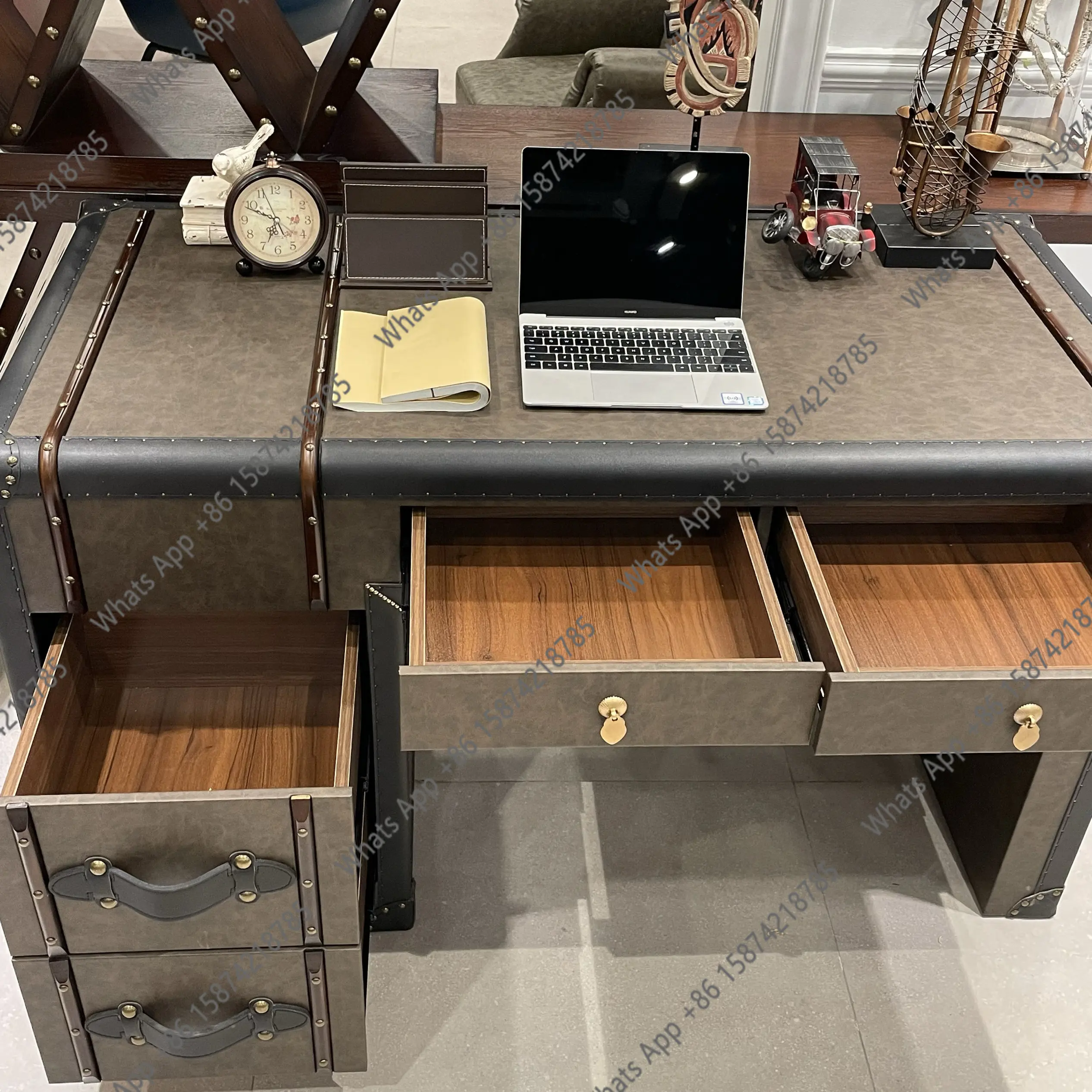 Office Furniture Second Hand - Mesa de Escritório Retrô Americana de