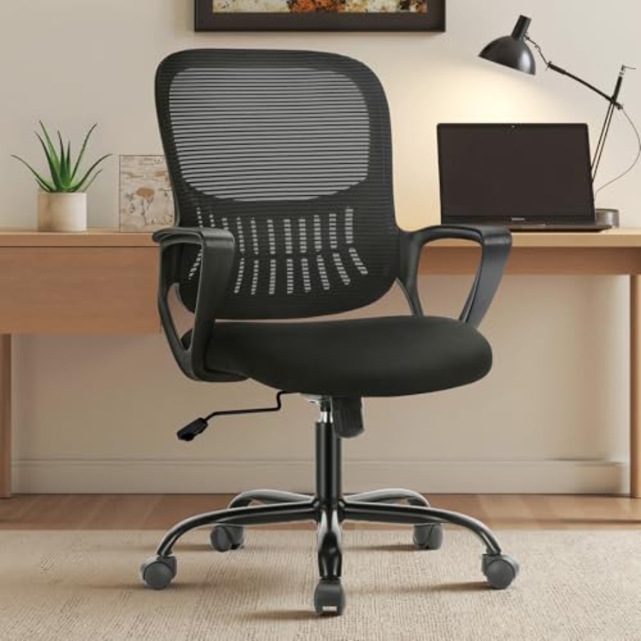 Task Chair Mid Back - Cadeira de Escritório para Home Office,