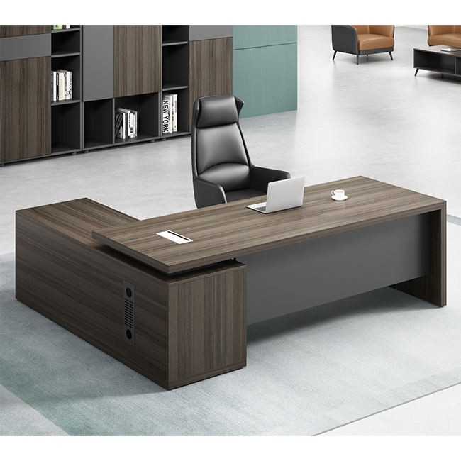 Office Furniture Rental - Mesa de Escritório Executiva Moderna em