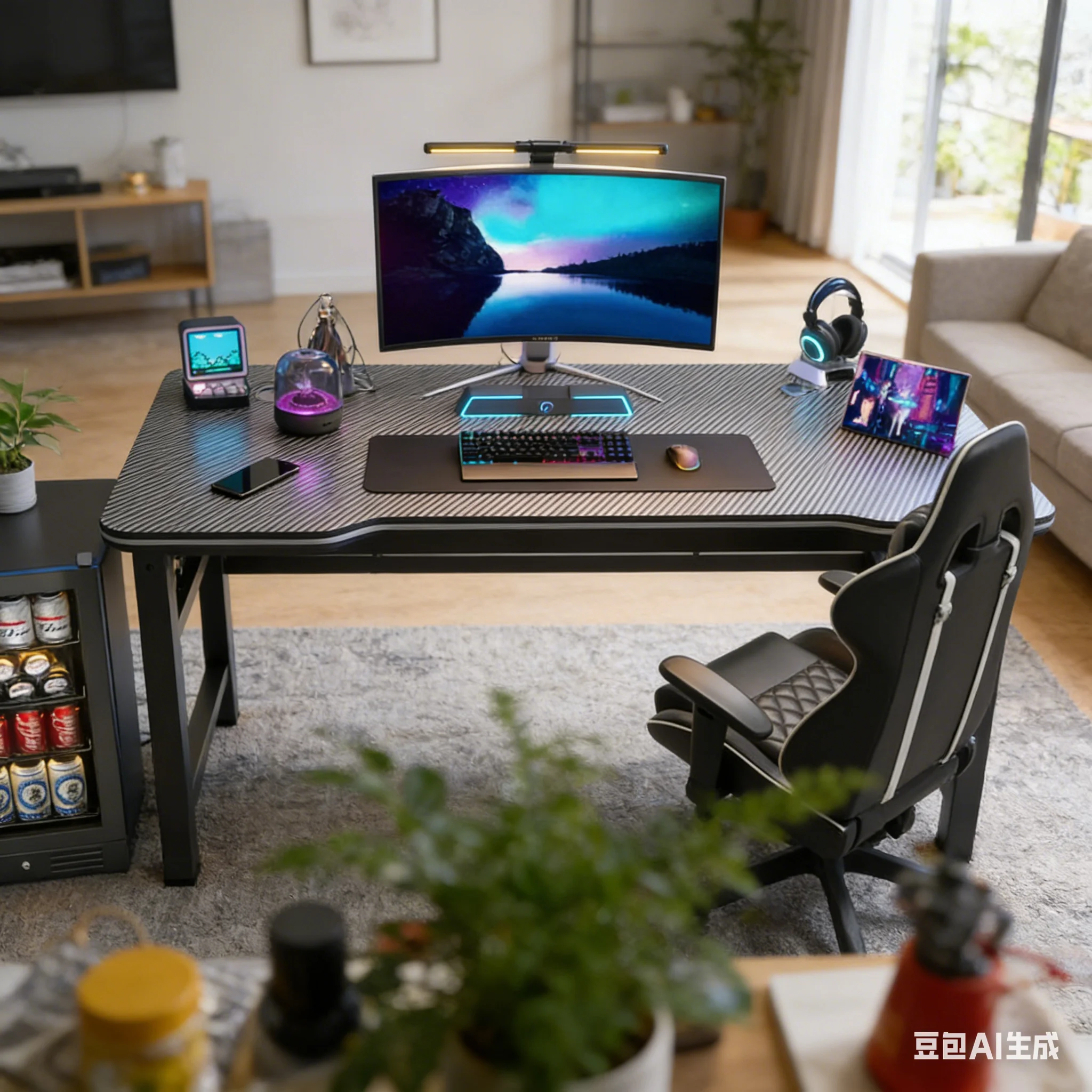 Office Furniture Rental - Mesa de Computador Dobrável Moderna em