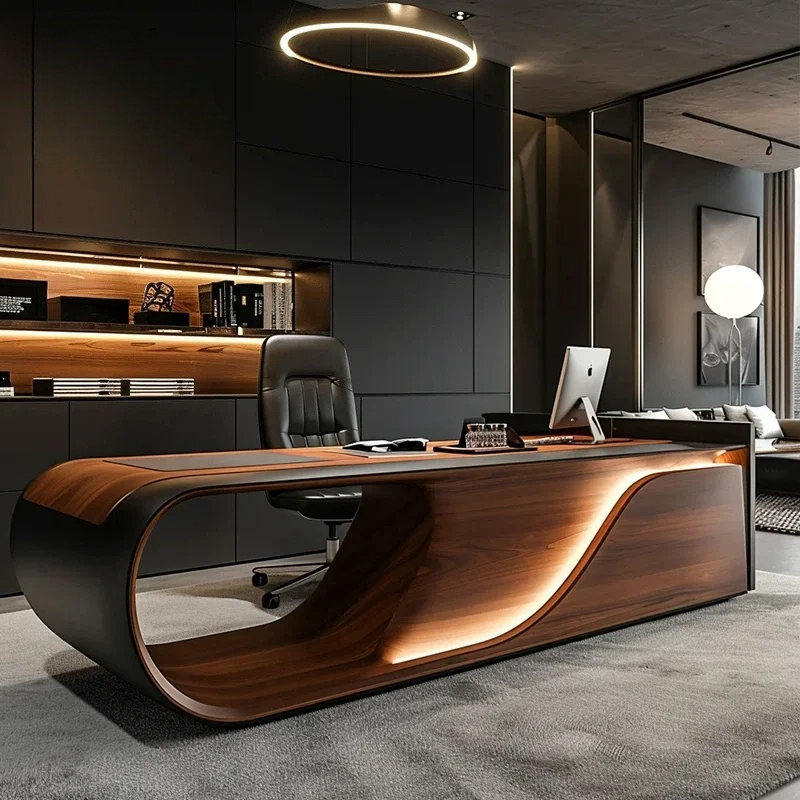 Office Furniture Rental - Nova Mesa Executiva Moderna Simples de