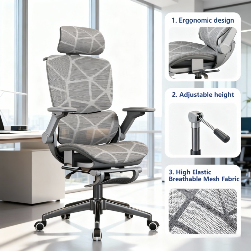 Office Furniture Zone - Air Titan Full Mesh Office Computer