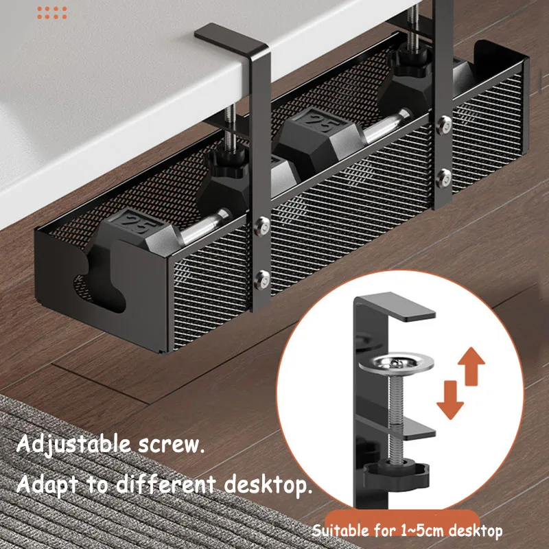 Cable Tray Under Desk - Organizador de Cabos Multiuso para Gestão