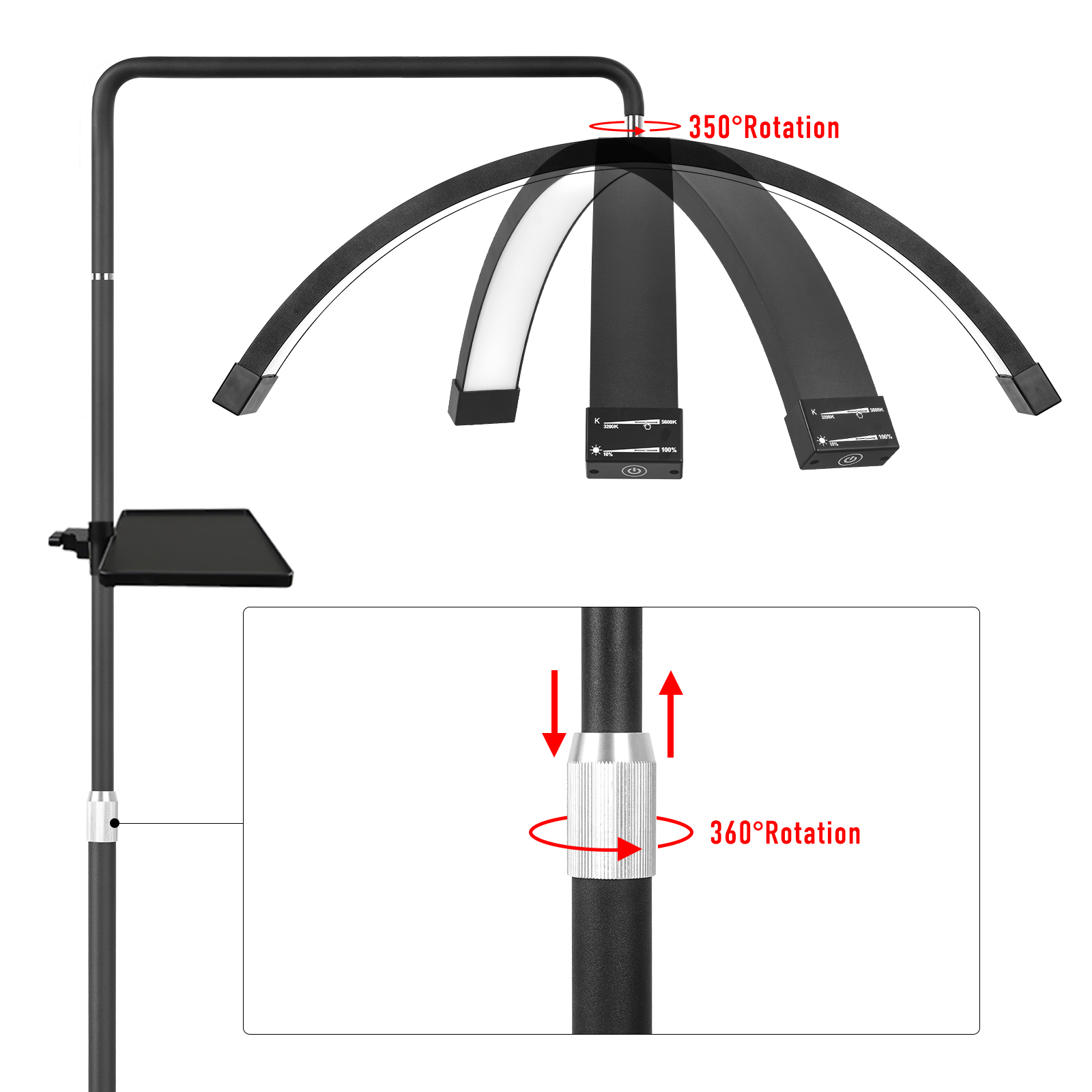 Fosoto 40w regulável bi-cor te - Floor Lamp Arched avaliação e preço