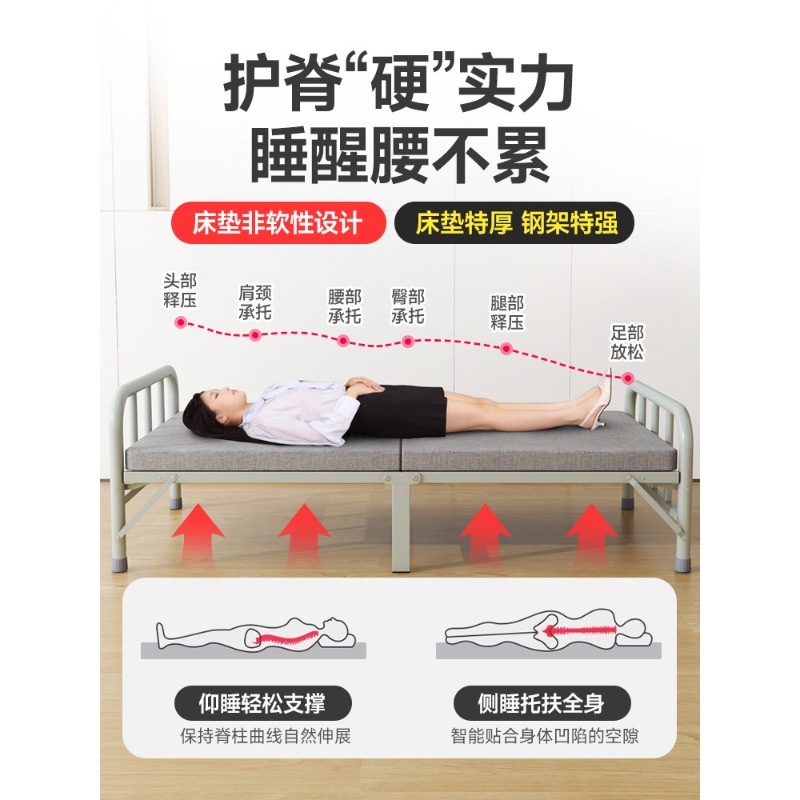 Cama dobrável doméstica única  - Office Furniture Rental avaliação e preço