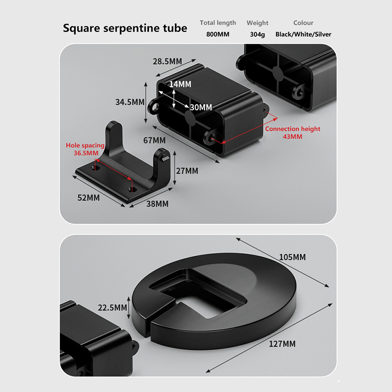 【L】Organizador de Cabos para M - Cable Tray Under Desk avaliação e preço