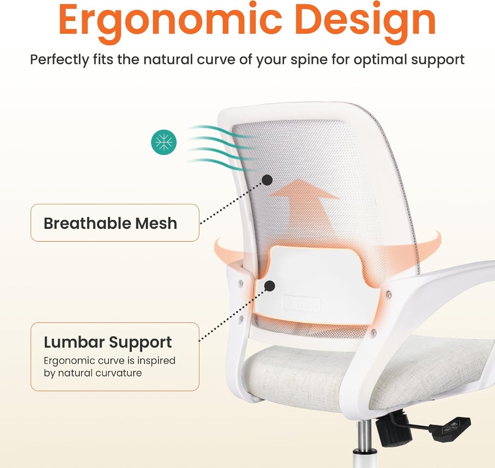 Cadeira de Escritório Ergonômi - Task Chair Mid Back avaliação e preço