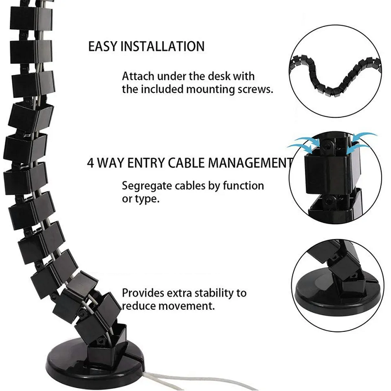 Organizador de Cabos para Mesa - Cable Tray Under Desk avaliação e preço