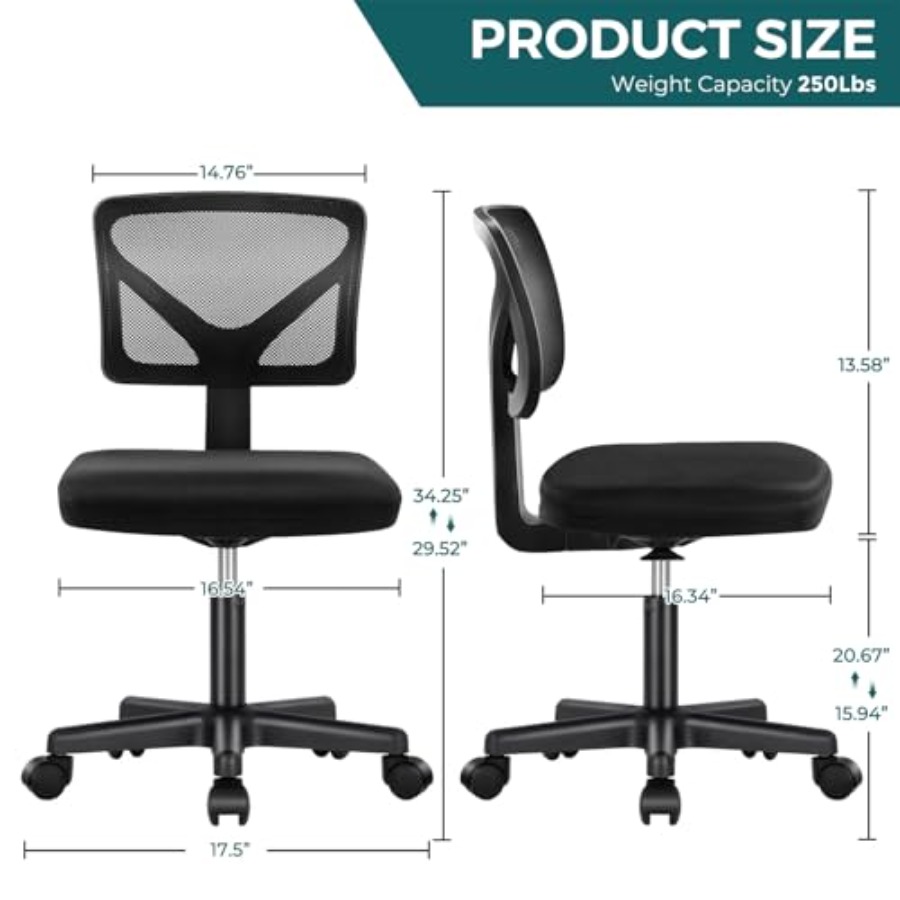 Cadeira de Escritório Pequena  - Task Chair Mid Back avaliação e preço